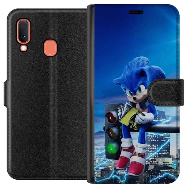 Kompatibelt Lommeboketui til Samsung Galaxy A20e Sonic the Hedgehog