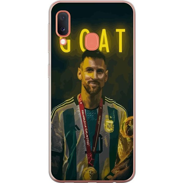 Samsung Galaxy A20e Gjennomsiktig deksel Geit Messi