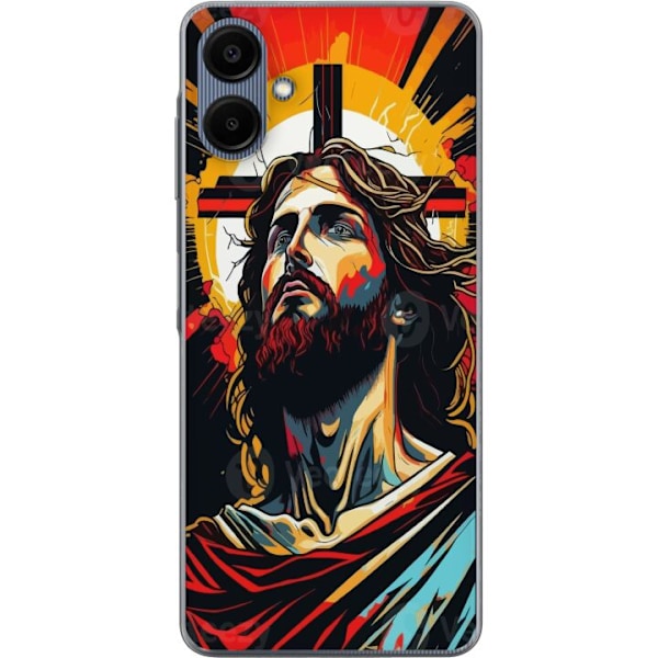 Samsung Galaxy A06 Läpinäkyvä kuori Jeesus ja Kortti - usko
