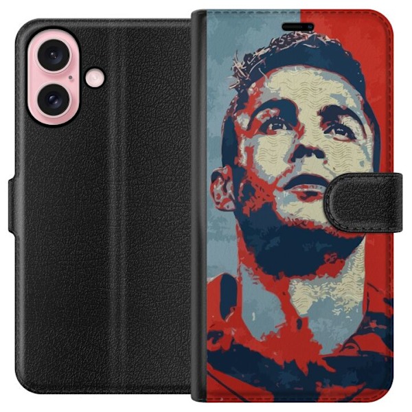 Apple iPhone 16 Lompakkokotelo Cristiano Ronaldo