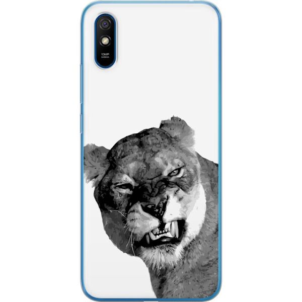 Xiaomi Redmi 9A Läpinäkyvä kuori Leijona Taiteellinen Eläinaihe Afrikkalainen Tyyli Viidakon Tunnelma Graafinen Suunnittelu Kotikoristeet Eläinte