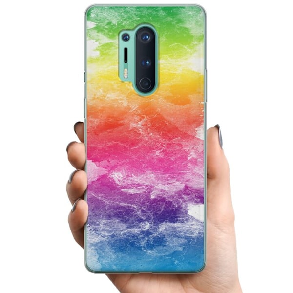 OnePlus 8 Pro TPU Mobildeksel Vannfarget Fading