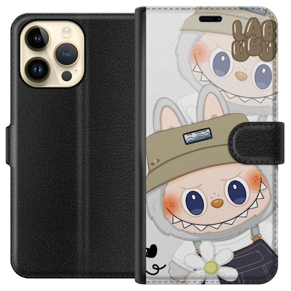 Apple iPhone 15 Pro Max Lommeboketui Labubu Minimal Mood - Enk