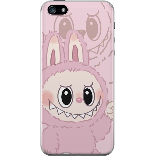 Apple iPhone 5 Genomskinligt Skal Labubu Floral Freak – Blommigt monster i vintage-stil