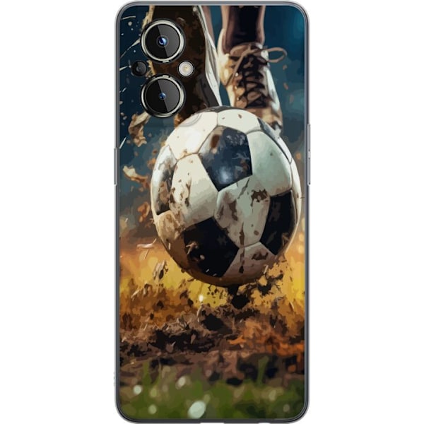 OnePlus Nord N20 5G Genomskinligt Skal Fotboll