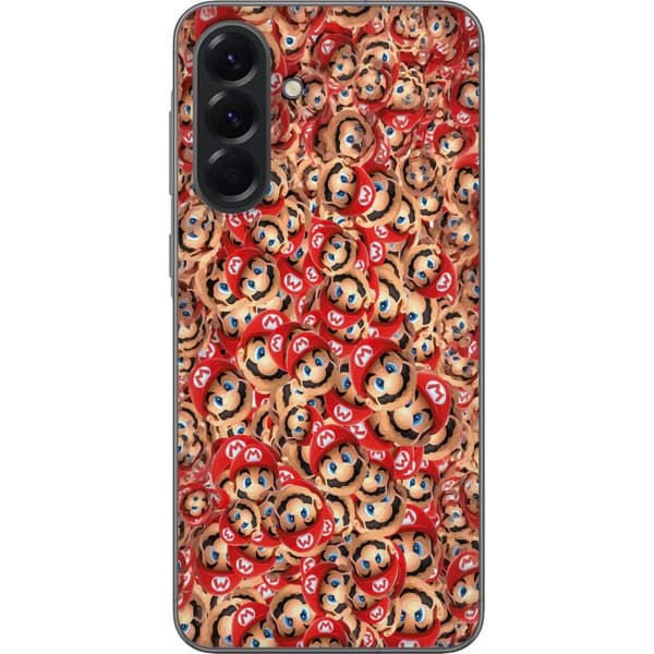 Kompatibelt Mobildeksel til Samsung Galaxy A56 Super Mario mönster rød
