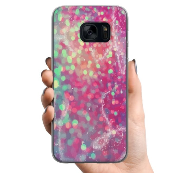 Samsung Galaxy S7 TPU Mobilcover Glitter