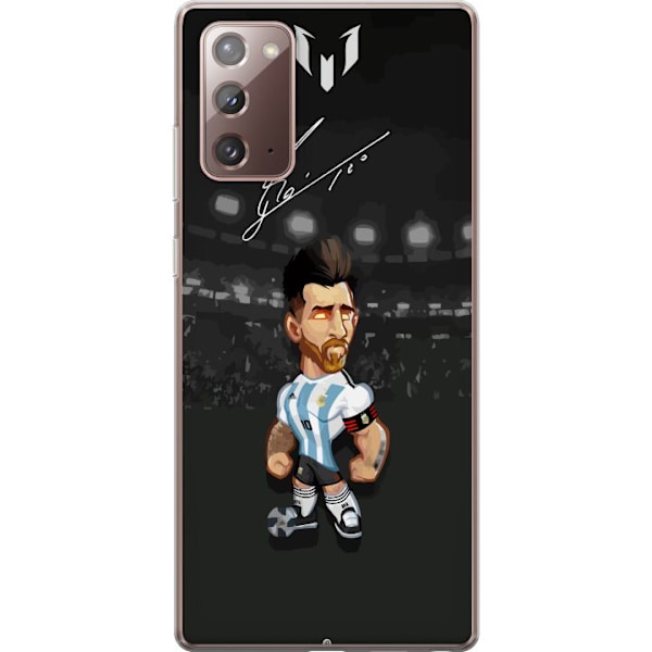 Samsung Galaxy Note20 Gennemsigtig cover Messi