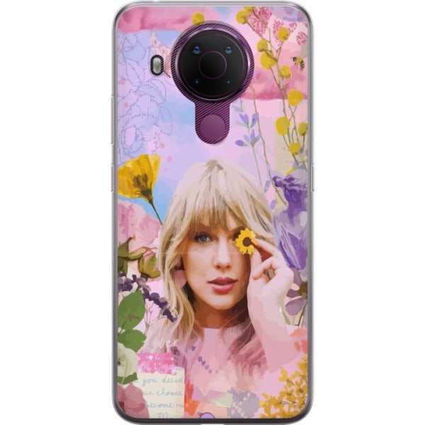 Nokia 5.4 Genomskinligt Skal Taylor Swift - Blomma