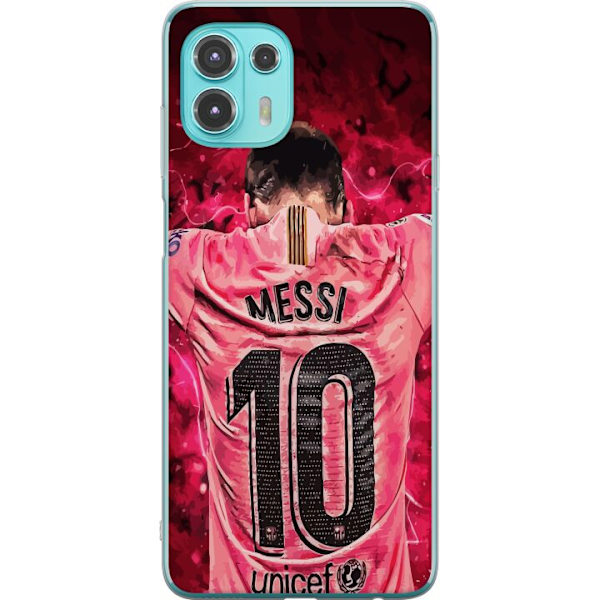Motorola Edge 20 Lite Läpinäkyvä kuori Messi Jalkapallo Barcelona Argentiina Motivoiva Legendaarinen Pelaaja FC Barcelona Numero 10 Urheilu Jalkapa
