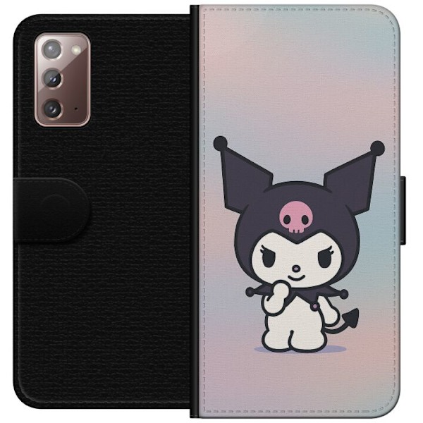 Samsung Galaxy Note20 Plånboksfodral Kawaii Sanrio Kuromi
