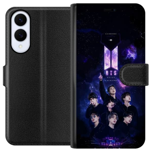 Kompatibel Tegnebogsetui til Samsung Galaxy S25 Edge BTS lilla