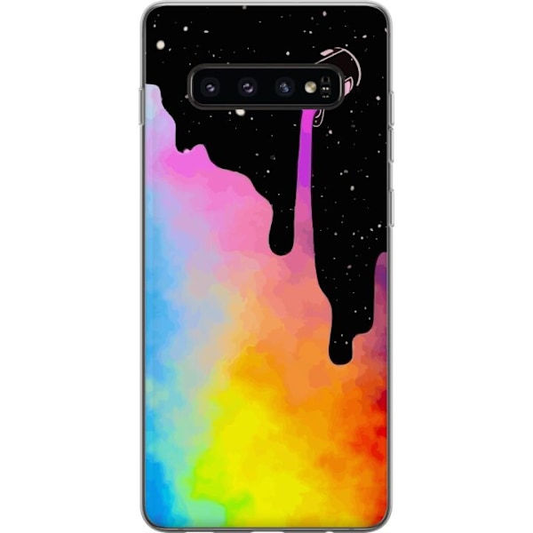 Samsung Galaxy S10 Genomskinligt Skal Färg i Rymden
