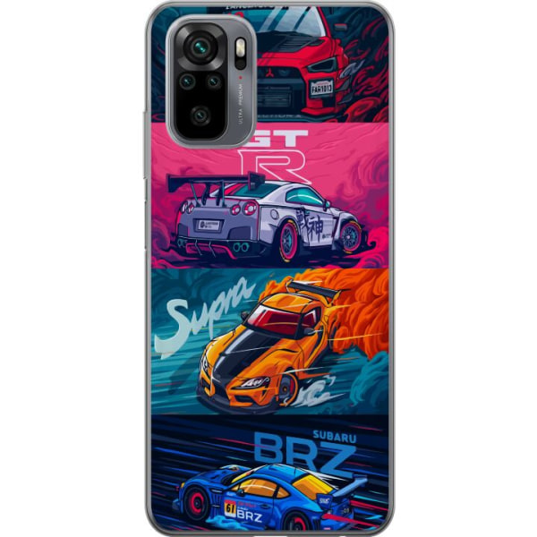 Xiaomi Redmi Note 10 Gjennomsiktig deksel Subaru Racing