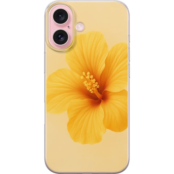 Apple iPhone 16 Genomskinligt Skal Lemon Zing