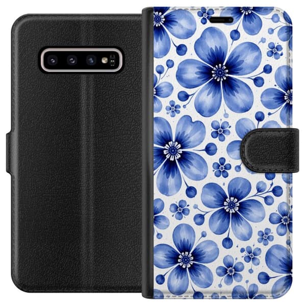 Kompatibelt Lommeboketui til Samsung Galaxy S10+ Blått vennskap