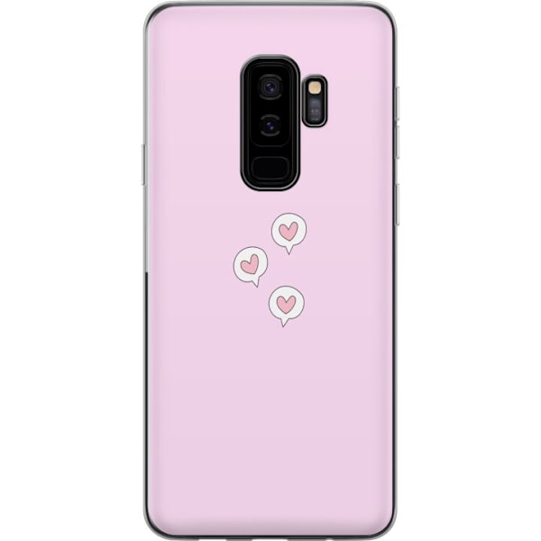 Samsung Galaxy S9+ Läpinäkyvä kuori Sydämet kuplissa