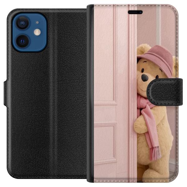 Apple iPhone 12 mini Plånboksfodral Nalle Puh Disney Motiv Tecknad Serie Klassisk Populär Barn Motiv Disneyfigur Ikonisk Karaktär