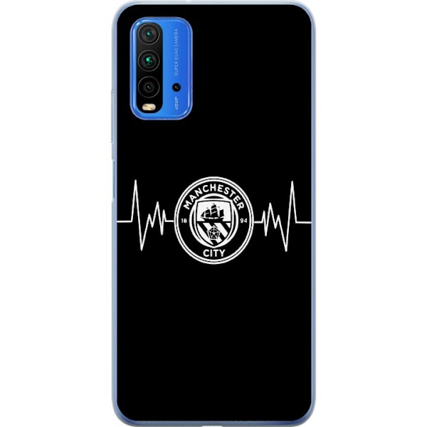 Xiaomi Redmi 9T Gennemsigtig cover Manchester City F.C.