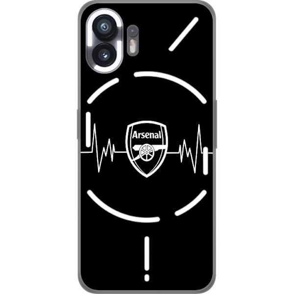 Nothing Phone (2) Genomskinligt Skal Arsenal