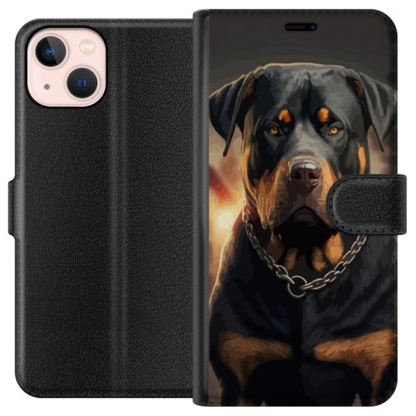 Apple iPhone 13 Plånboksfodral Rottweiler