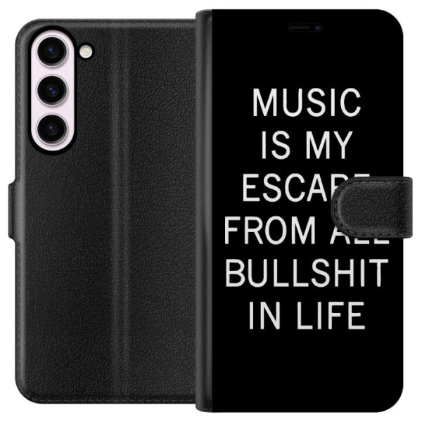Samsung Galaxy S23+ Plånboksfodral Musik är mitt liv