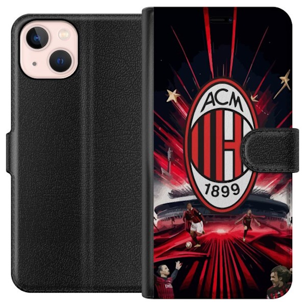 Apple iPhone 13 Tegnebogsetui AC Milan