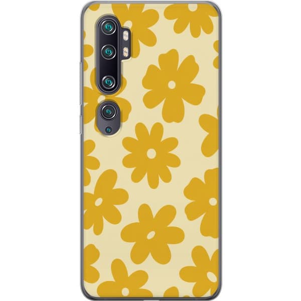 Kompatibel Mobilcover til Xiaomi Mi Note 10 Gule solsikker gul