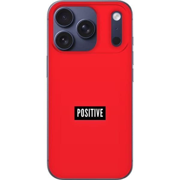 Kompatibelt Mobilskal till Apple iPhone 17 Pro Positive text röd