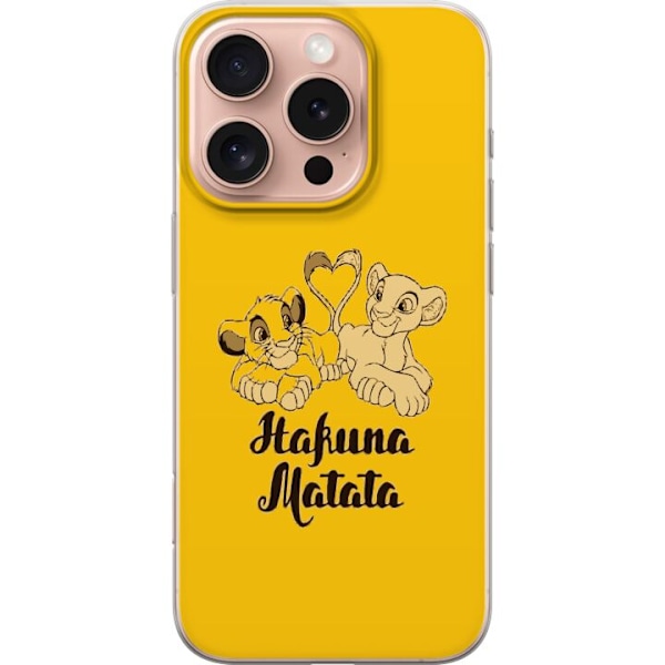 Apple iPhone 16 Pro Läpinäkyvä kuori Hakuna Matata