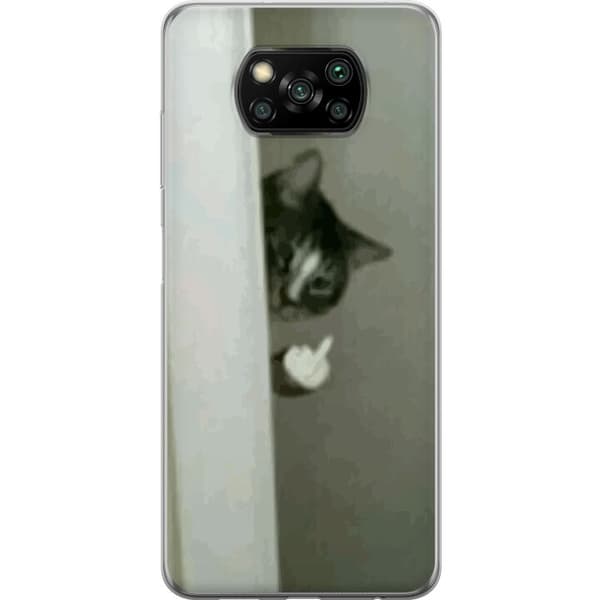Kompatibelt Mobilskal till Xiaomi Poco X3 NFC HAHA Katt