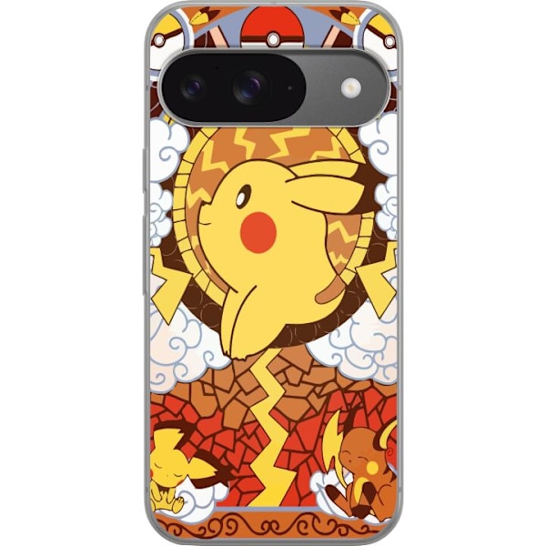 Google Pixel 9 Läpinäkyvä kuori Pikachu