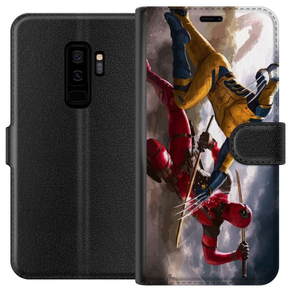 Kompatibelt Plånboksfodral till Samsung Galaxy S9+ Wolverine Deadpool