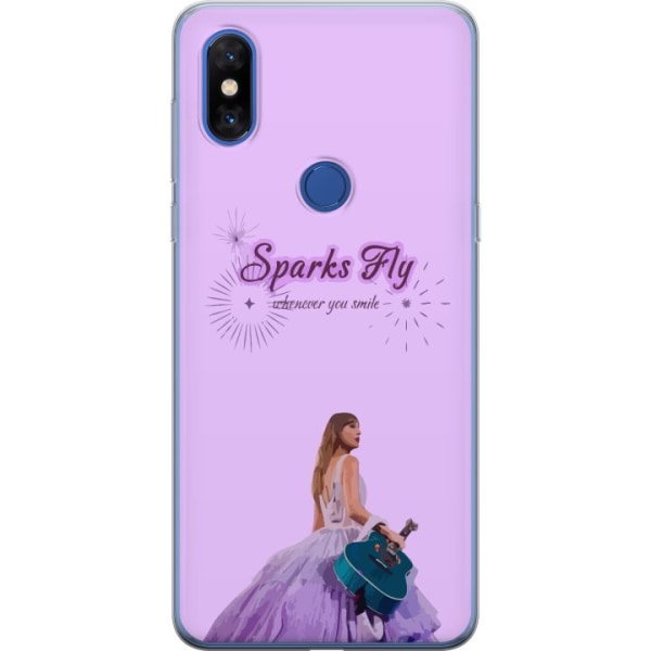 Xiaomi Mi Mix 3 Läpinäkyvä kuori Taylor Swift - Sparks Fly