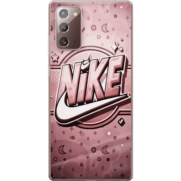 Samsung Galaxy Note20 Genomskinligt Skal Nike Rosa