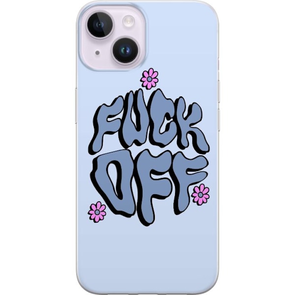 Apple iPhone 15 Plus Gennemsigtig cover Fuck Off