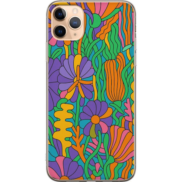 Apple iPhone 11 Pro Max Läpinäkyvä kuori Värien räjähdys