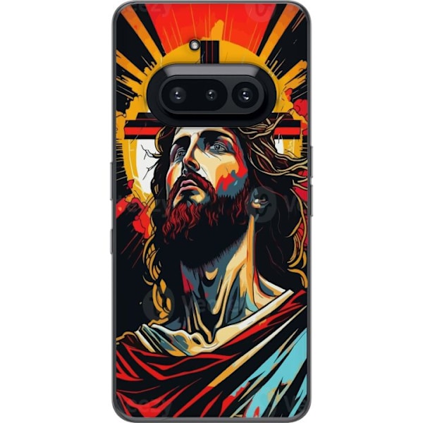 Nothing Phone (3a) Läpinäkyvä kuori Jeesus ja Kortti - usko