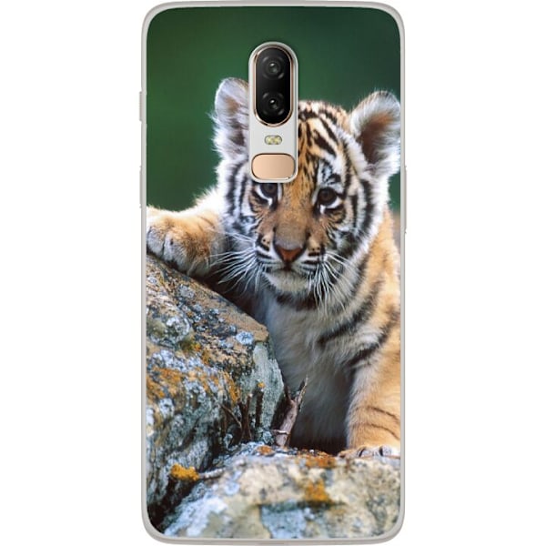 OnePlus 6 Genomskinligt Skal Tiger