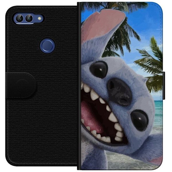 Huawei P smart Plånboksfodral Stitch mobilskal med Palmer i söt vänskapsdesign
