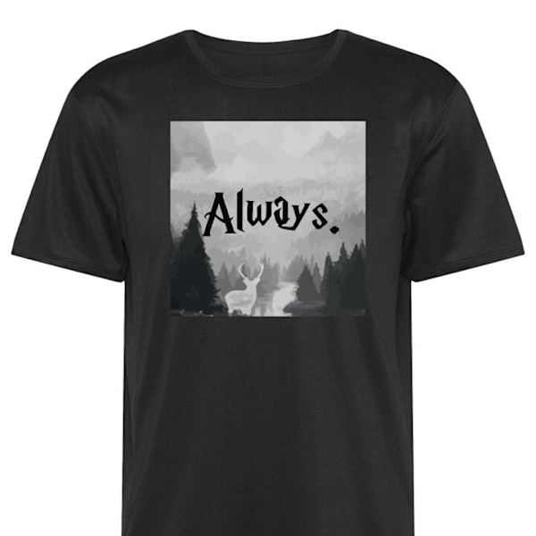 Trænings T-shirt | Sport T-shirt til Voksen Harry Potter Alti sort Lille