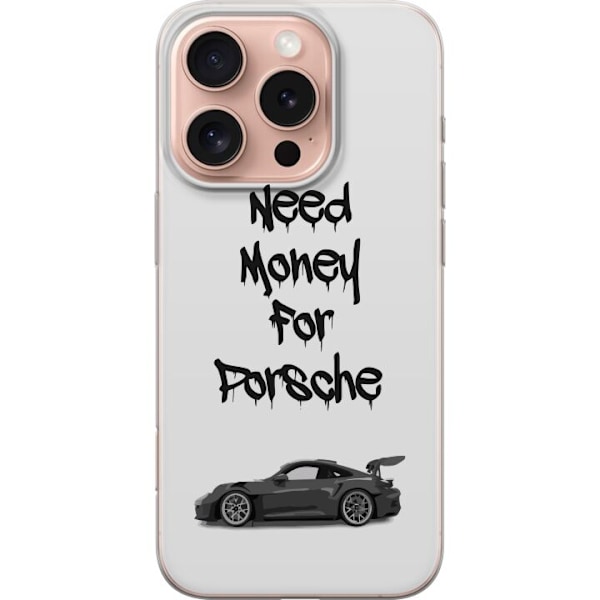 Apple iPhone 16 Pro Genomskinligt Skal Porsche Tack