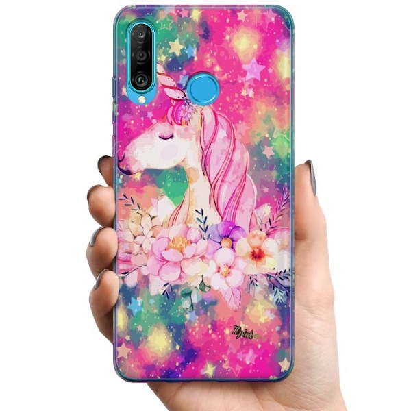 Huawei P30 lite TPU Mobilskal Unicorn Enhörning