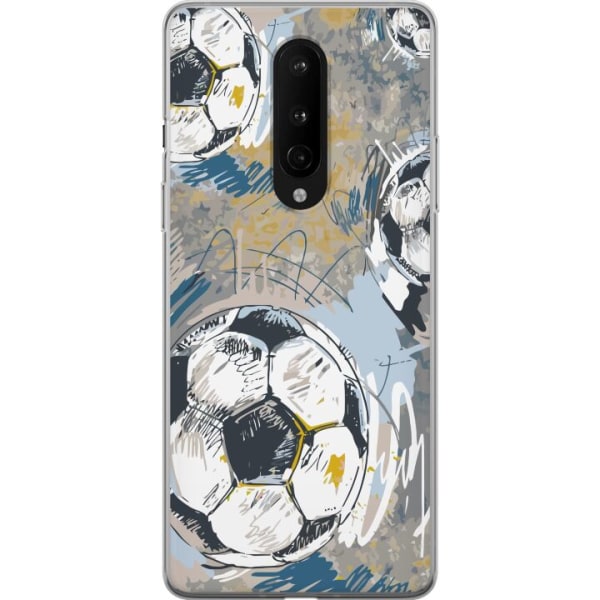 OnePlus 8 Läpinäkyvä kuori Jalkapallo