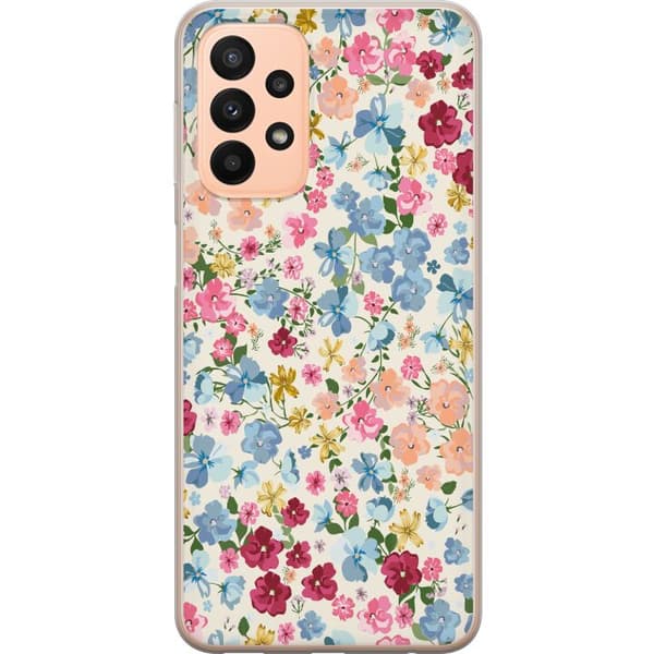 Kompatibelt Mobildeksel til Samsung Galaxy A23 Blomster