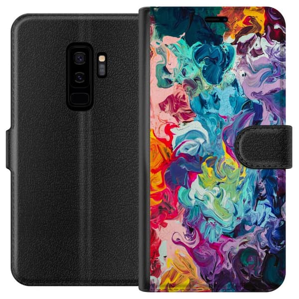 Kompatibel Tegnebogsetui til Samsung Galaxy S9+ Vilde Farver