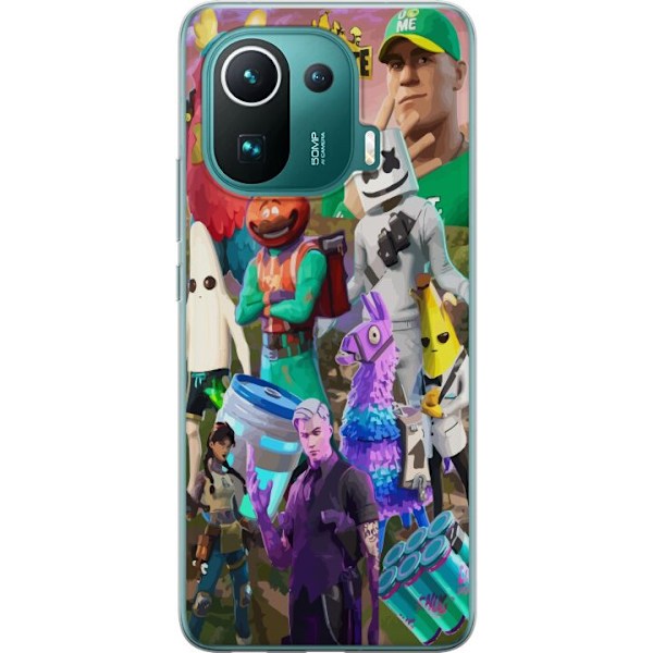 Xiaomi Mi 11 Pro Gennemsigtig cover Fortnite