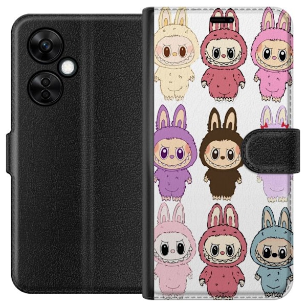 OnePlus Nord CE3 Lompakkokotelo Labubu Pink Monster - Popkultt