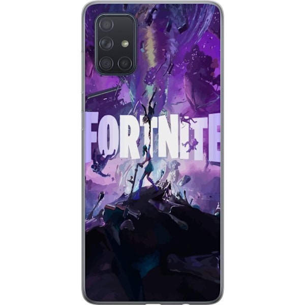 Samsung Galaxy A71 Läpinäkyvä kuori Fortnite