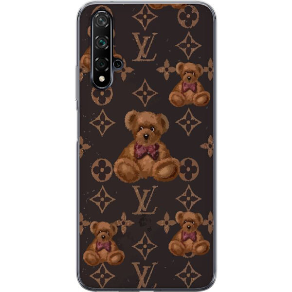 Huawei nova 5T Läpinäkyvä kuori Louis Vuitton Teddykarhu Kuvio Ylellinen Muotisuunnittelu Suosittu Motiivi Muoti-Trendi Ylelliset Asusteet
